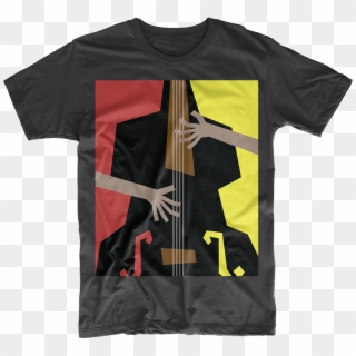 Mid Century Modern Double Bass T-shirt - New Zelland T Shirt Clipart