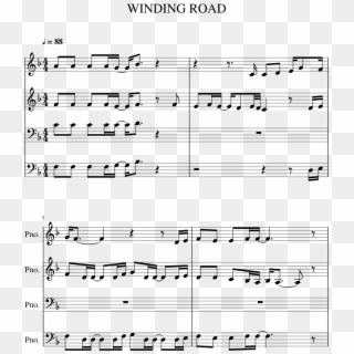 Winding Road Sheet Music 1 Of 16 Pages - Sheet Music Clipart