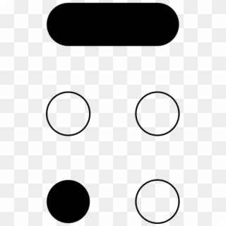 Braille Pattern Dots 3 Bars - Circle Clipart