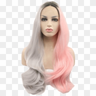 Lace Front Split Wig - Lace Wig Clipart