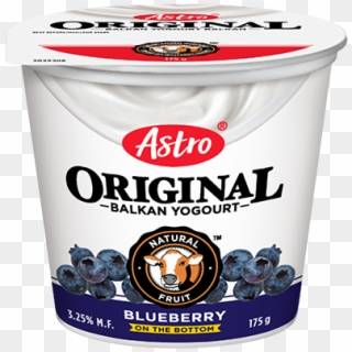 Astro® Original Balkan Fruit On The Bottom Blueberry - Astro Original Balkan Yogourt Clipart