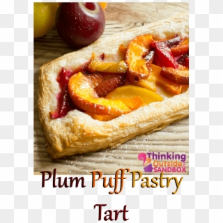 Plum Puff Pastry Tart Recipe - Custard Tart Clipart