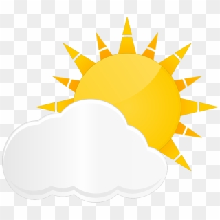 Sun Cloud Yellow Sky Sunlight Weather Day Bright - Ganglionic Acetylcholine Receptor Subunit Clipart