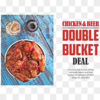 Chicken & Beer Double Bucket Deal - Baked Goods Clipart