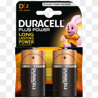 Plus Power D Batteries - Duracell Plus Power D Clipart