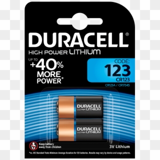 Duracell High Power Lithium 123 Batteries 3v - Blank Media Clipart