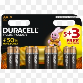 Duracell 8 Pack Aa Size Battery - Duracell Aa Clipart