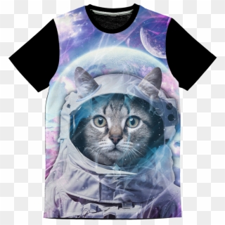 "astro Cat Classic Sublimation Panel T-shirt\ - Tabby Cat Clipart