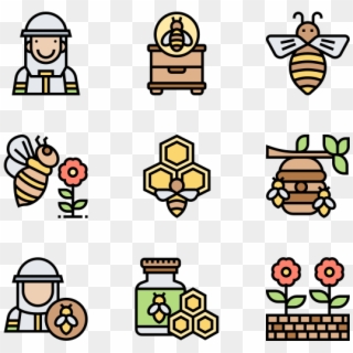 Icons Free Vector Apiary Transparent Background - Beehive Icon Clipart