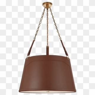 Karlie Large Hanging Shade In Natural Brass With - Chandelier Clipart