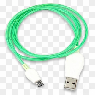 035-led Light Luminous Micro Usb Cable - Usb Cable Clipart