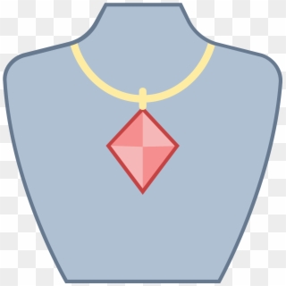 A Necklace With A Thin Chain And Large Diamond Shaped - Emblem Clipart