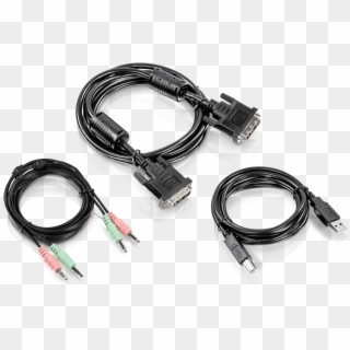Dvi-i, Usb, And Audio Kvm Cable Kit - Kvm Switch Clipart