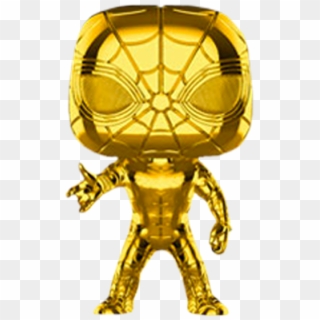 Marvel Studios 10th Anniversary - Gold Iron Spider Pop Clipart