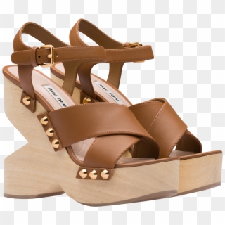 Leather Platform Sandals - Sandal Clipart