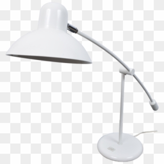 White Desk Light 70's - Lamp Clipart