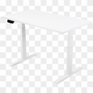 2-leg White Uvi Desk With White Top - Coffee Table Clipart