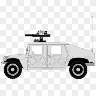 Hummer - Military Humvee Side View Clipart