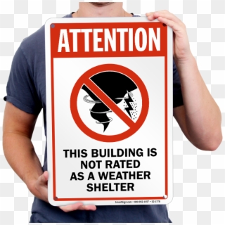 Attention Building Shelter Area Sign - Swimming Pool Clipart