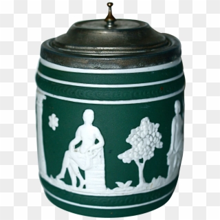 Green Tobacco Jar/humidor - Porcelain Clipart