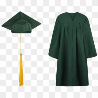 Graduation Gown Png - Dark Green Graduation Gown Clipart