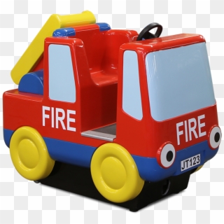 Jolly Town Fire Engine Ride - Push & Pull Toy Clipart