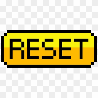 Reset Button - 8 Bit Button Png Clipart