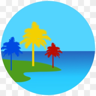 Painted Trees Of Hawaii - Palm Tree Clipart
