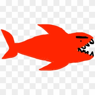 Shark Nom Nom - Garibaldi (fish) Clipart