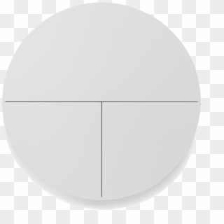 Pill, Wall Mounted Desk In White - Circle Clipart