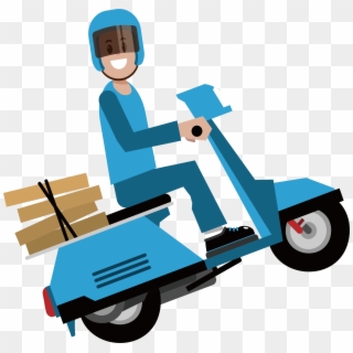 Png Royalty Free Delivery Courier - Bike Delivery Png Clipart