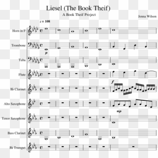 Liesel Sheet Music Composed By Jenna Wilson 1 Of - George Lopez Theme Trumpet Sheet Music Clipart