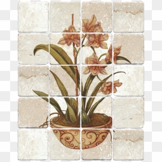 6035 Potted Flower - Motif Clipart