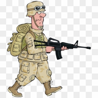 Image Library Cartoon Royalty Free Royaltyfree Transprent - Soldier Cartoon No Background Clipart