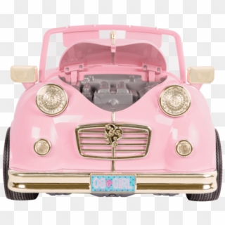 In The Drivers Seat Retro Cruiser Pink Engine View04 - Our Generation Retro Convertible Car Clipart