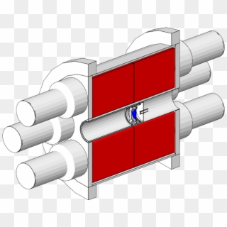Cross-sectional View Of The Detector Geometry - Nipple Clipart