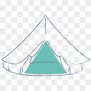 Tent Clipart Bell Tent - Hand Drawn Bell Tents Free Vector - Png Download