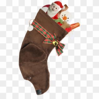 Chocolate Lab Christmas Stocking - Christmas Stocking Clipart