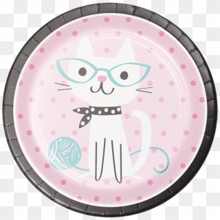 Cat Dinner Plates - Purrfect Kitty Cat Clipart