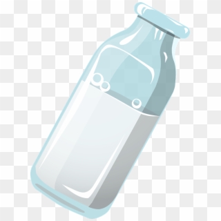 Milk Bottle Dairy Beverage White Healthy Drink - Bottle Milk Vector Png Clipart