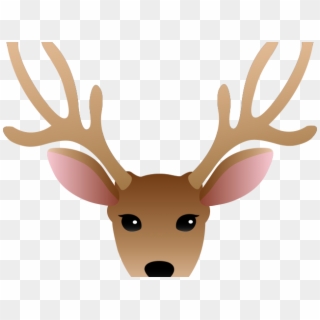 Drawn Moose Horns - Deer Head Clipart Png Transparent Png