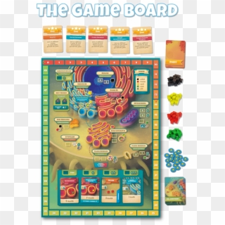 A Board Game Taking Place Inside A Human Cell Players - Cytosis A Cell Biology Game Clipart