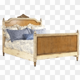 French Heritage Lilles Wood Panel Queen Bed Vouray - Bed Frame Clipart