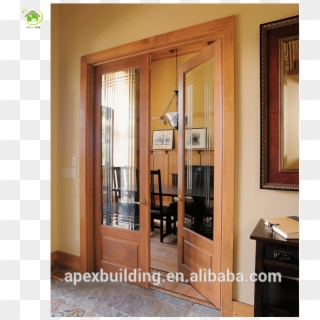 Wood Exterior Doors Double Entry Wood Doors Wood Panel - Wood Door Clipart