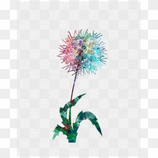 Clipart Transparent Stock Dandelions Drawing Watercolor - Cross-stitch - Png Download