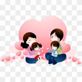 Family Happiness Child Between And Children Full Ⓒ - Amor Entre Pais E Filhos Clipart