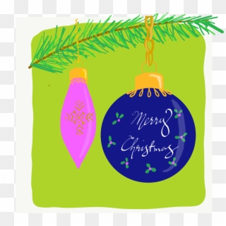Advent 10 Merry Christmas Ornaments - Christmas Ornament Clipart