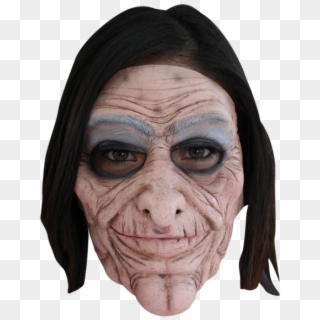 27411 - Scary Old Lady Face Clipart