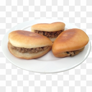 Chinese Sandwich Bun With Filling Small - Minced Sandwich Png Clipart
