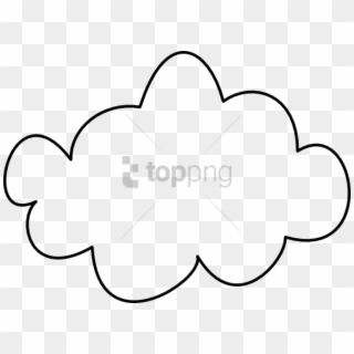 Clouds Drawing Png Png Image With Transparent Background - Transparent Cloud Clipart Black And White